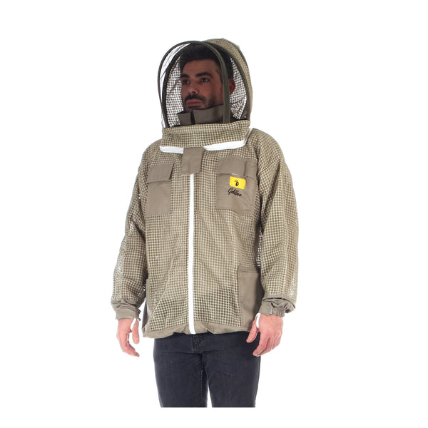 Olive Green Ventilated Beekeeping Jacket - 3 Layer Jacket