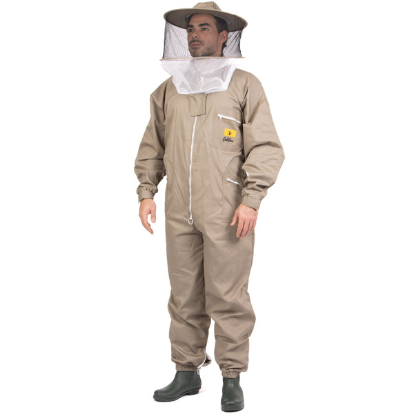 Goldbee Bee Suit Round Hat in Olive Green https://www.goldbeestore.co.uk/products/beekeeping-suit-hat-style-olive-green 