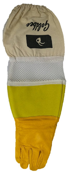 Yellow Leather Beekeeping Gloves