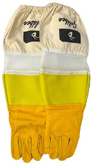 Premium Gold Leather Beekeeping Gloves