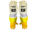 Premium Gold Leather Beekeeping Gloves