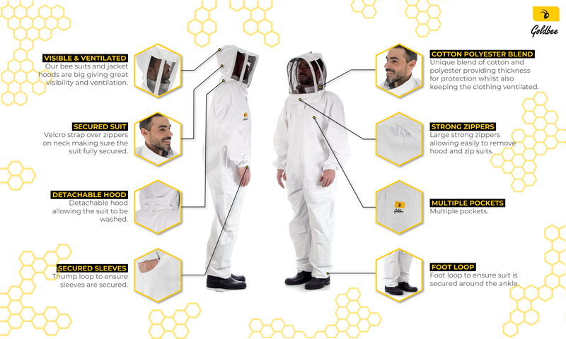 Beekeeping Suit - Pearl White